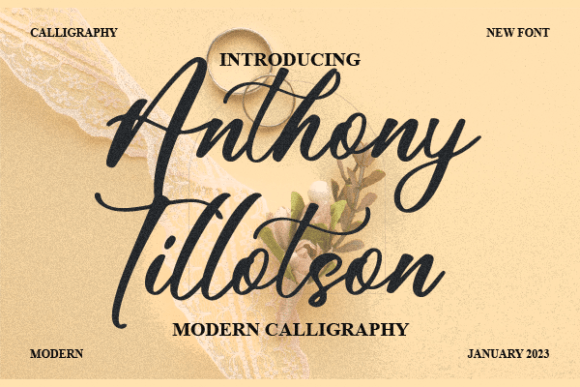 Anthony Tillotson Font for Business