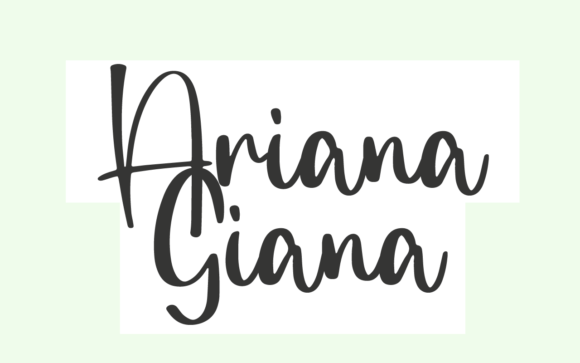 Ariana Giana: A Sophisticated Script Font for Branding Projects
