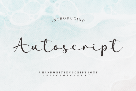 Autoscript Font for a Polished Brand Look