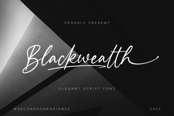 Blackwealth Script: A Modern Typeface for Editorial Elegance