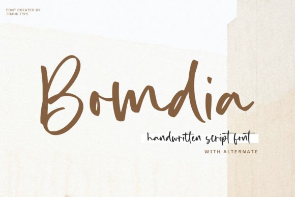Bomdia: A Fresh Script Font for Marketers
