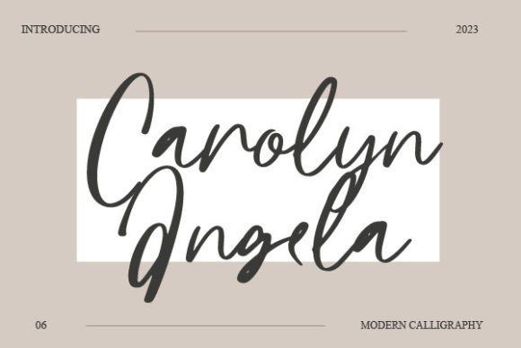 Carolyn Angela Font for Creative Projects