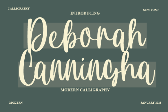 Deborah Canningha Font Review