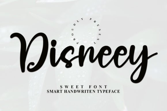 Disneey Font: A Script Typeface for Romantic and Creative Web Design