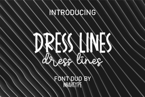 Dress Lines Duo Font