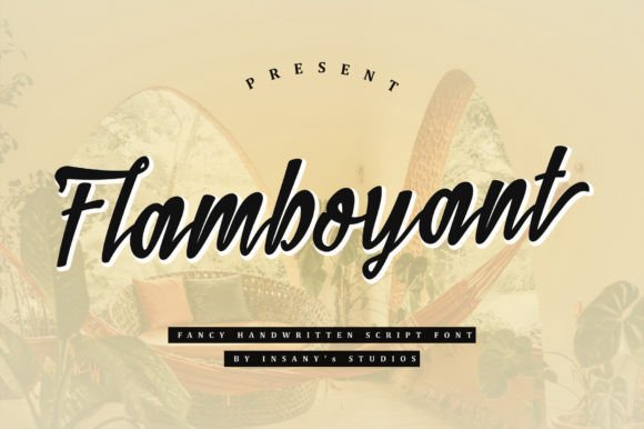 Flamboyant Font: A Bold Vintage Script for Creative Projects