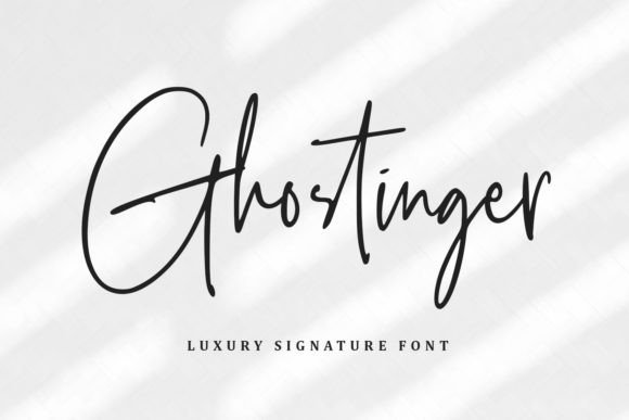 Ghostinger: A Stylish Script Font for Stronger Campaigns