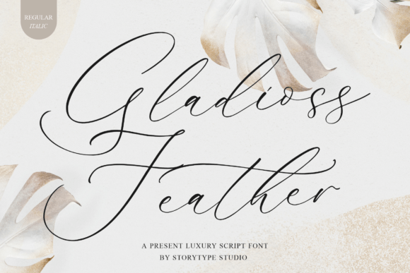 Gladioss Feather: A Modern Script Font for Premium Branding
