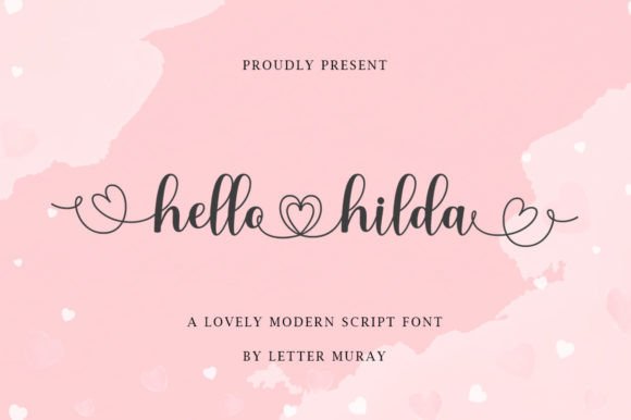 Hello Hilda Font: A Script Typeface for Heartfelt Creations