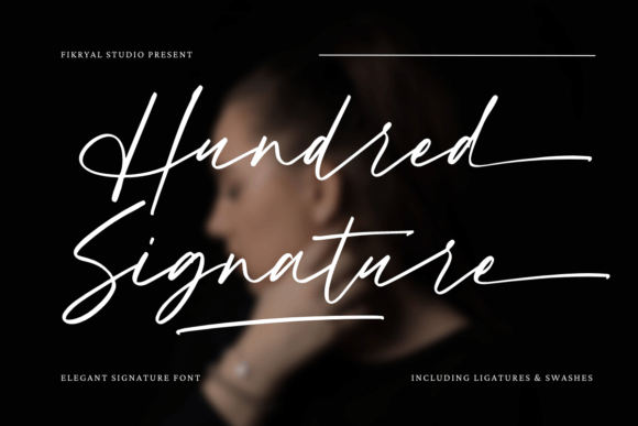 Hundred Signature: A Luxury Script Font for Modern Branding