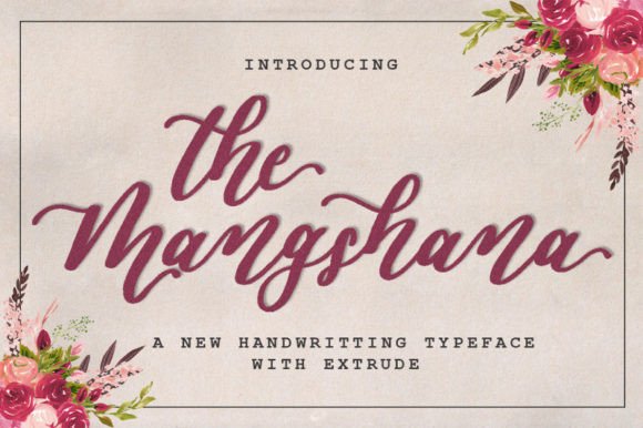 Mangshana: A Modern Script Font for Elegance and Brand Impact