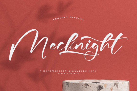 Mecknight Font: Elegant Script for Designers