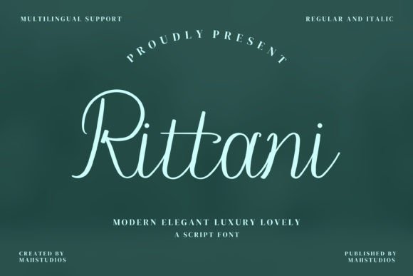 Rittani Font: Handwritten Elegance for Editorial Design