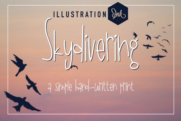 Skydivering Font: A Quirky Script for Creative Makers